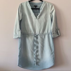 Chambray Cotton Blue Dress